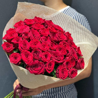 Букет_Красные розы в сетке Букет_Красные розы в сетке