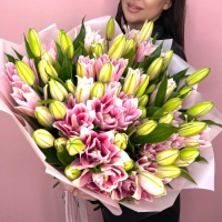 Букет_Лилия королевская пионовидная Букет XL Букет_Лилия королевская пионовидная Букет XL