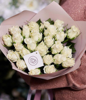 51 белых кенийских роз 51 белых кенийских роз