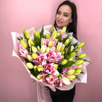 Букет_Лилия королевская пионовидная Букет XL Букет_Лилия королевская пионовидная Букет XL